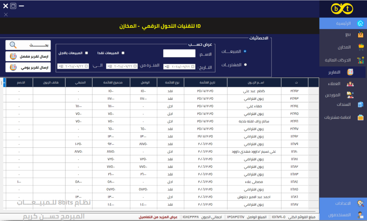8-bit sales management system